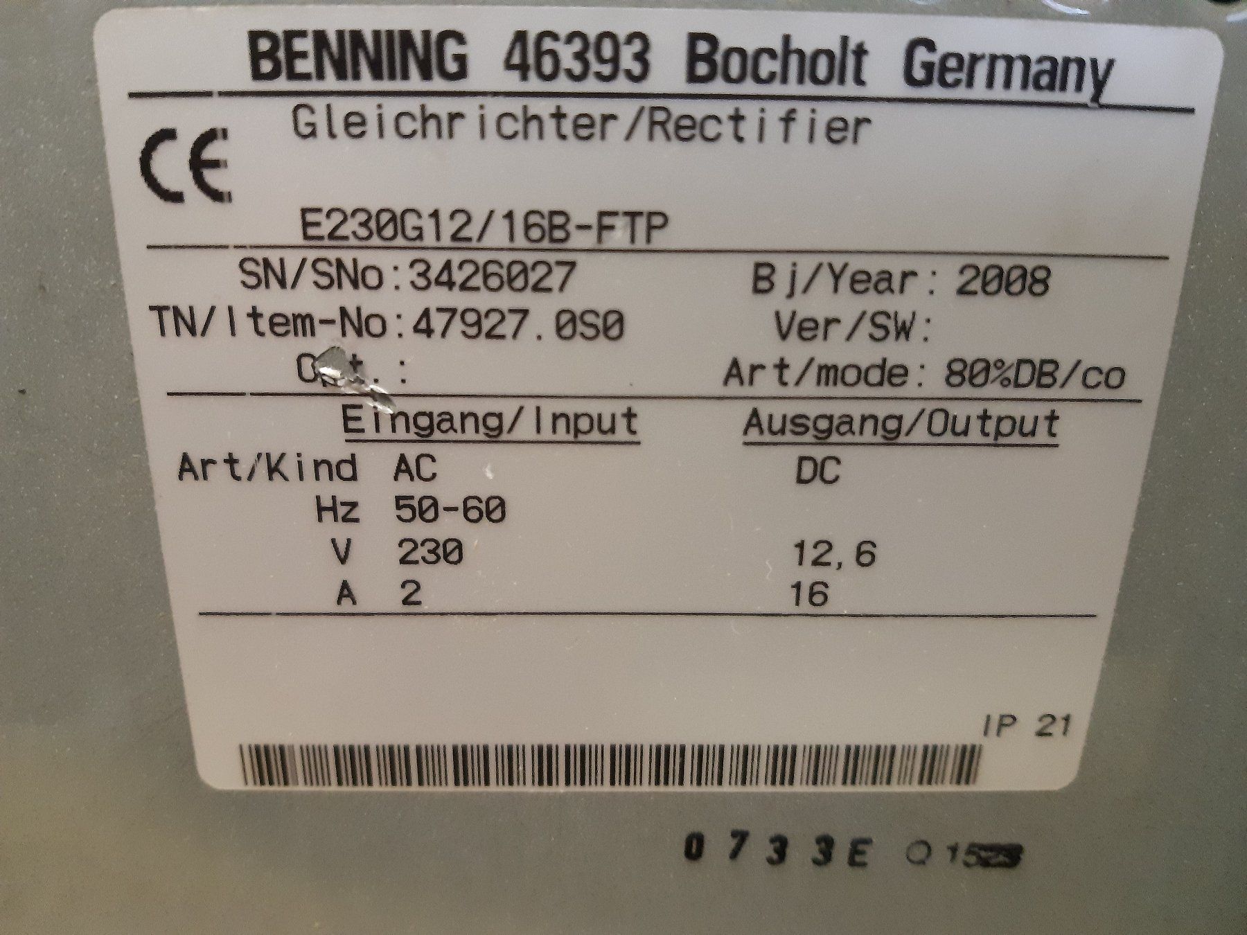 Ladegeräte: Ladegerät für Stapler – Neu (gemäss Beschreibung) aus Bottenwil von zuma51 1