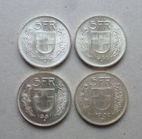 5.- Franken 1949, 1950, 1951 und 1952