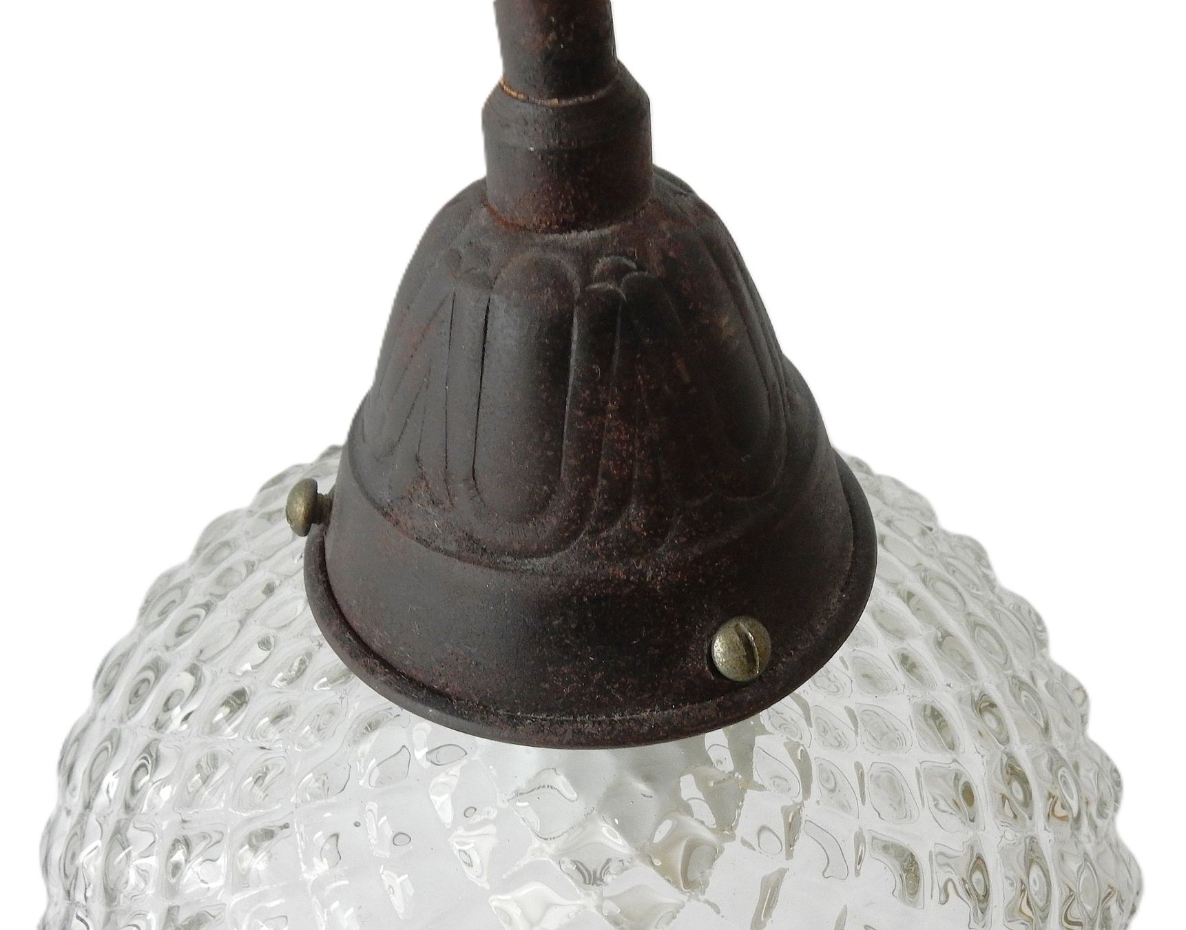 Lampade: Rustikale Tischlampe mit Glasschirm - 56.0cm – Usato da Alpnach Dorf venduto da Reloved24 4