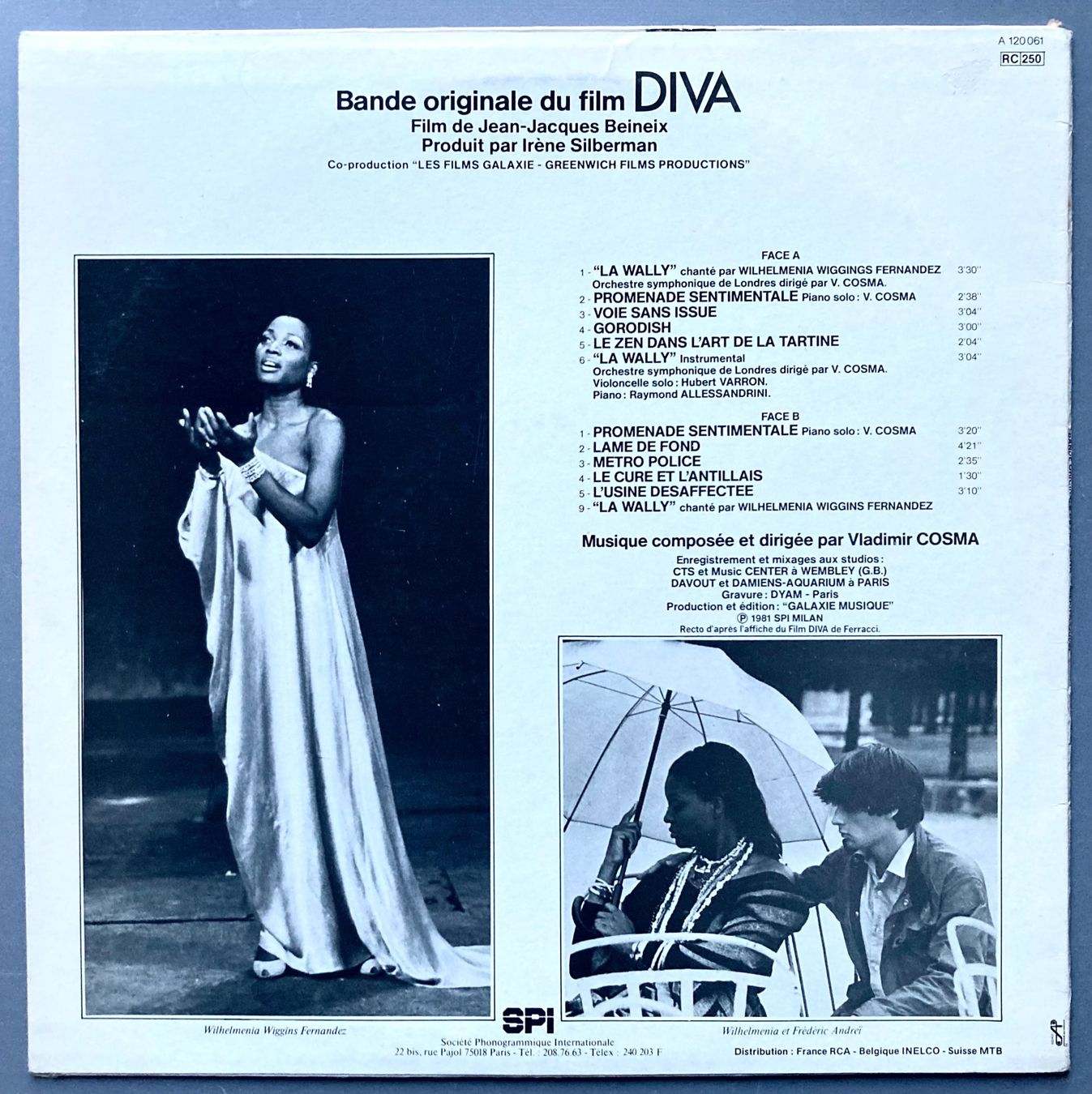 Dischi in vinile: MUSIQUE DE FILM - DIVA – Usato da Poliez-Pittet venduto da Newtown-Records 1