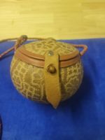2 Calabash Arts Handtaschen, Lederdetails, Tobago, Vintage