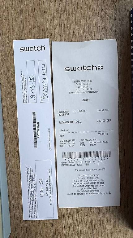 Orologi: Swatch X AP Royal Pop blaue Acht – Usato da Bern venduto da seb_sx9p 2