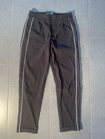 Tally Weijl Hose, schwarz mit Streifen, Gr. 36
