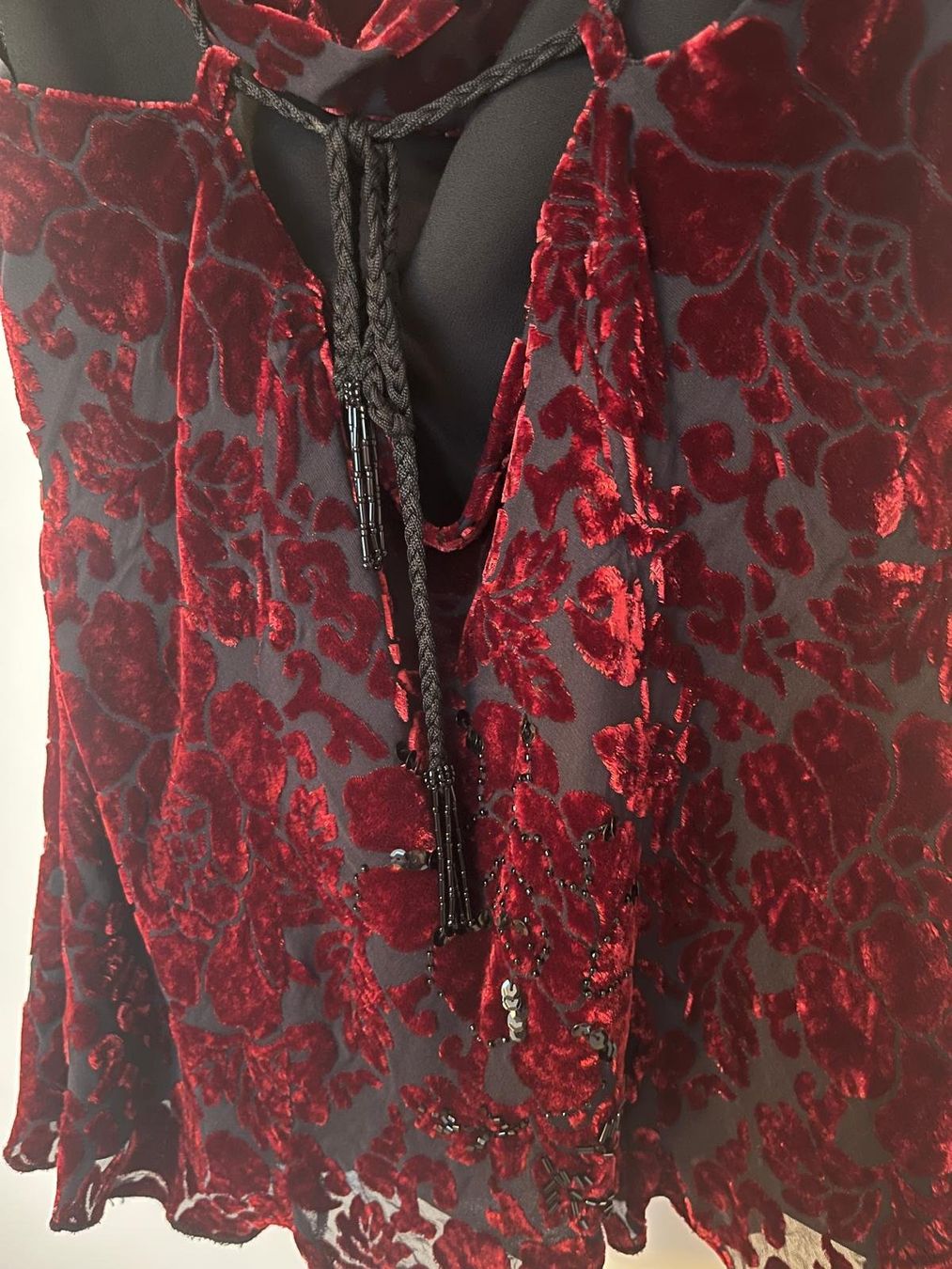 Tops: Vintage Devore-Samt Top mit Seide Whimsigoth – Gebraucht aus Neuenkirch von the_7pdb 3