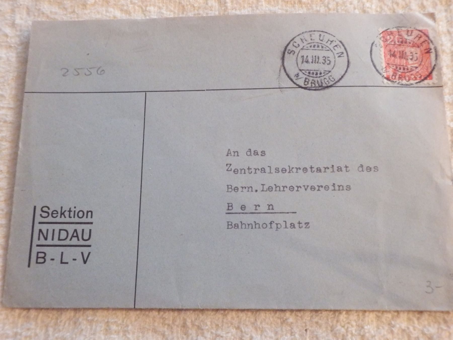Tutti i francobolli: Lot mit 6 Bedarfsbelegen mit Vollstempel – Usato da Ueberstorf venduto da dinbau 3