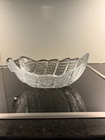 Schale Glas farblos "Blatt" Orrefors Schweden 80er Jahre