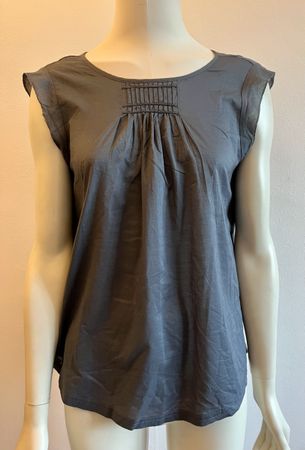 Leichtes Damen Top Anthrazit mit Biesen Gr. ca. M