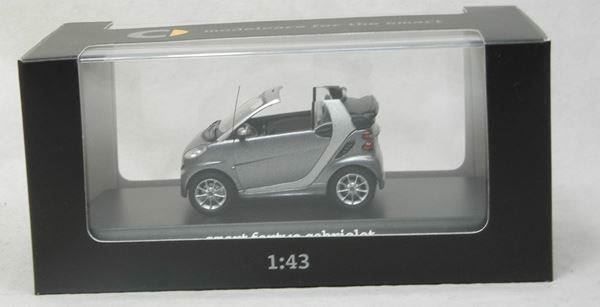Smart Modellautos: Smart Fortwo Cabriolet 2007-2016 grau / silber / schwarz – Neu und originalverpackt aus Gerlafingen von espero88 6