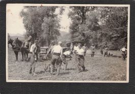 -Echtfoto Pontoniere an Land