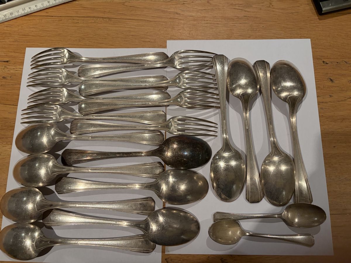 Christofle Set di posate: Couvert service Christofle – Usato da Echallens venduto da JAR69