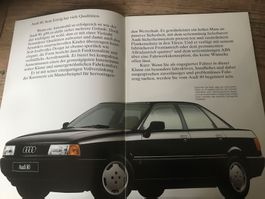 Prospekt Audi 80 1/1991