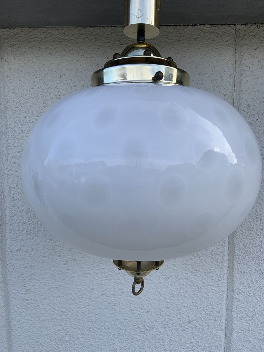 Lampadari & plafoniere: Pendelleuchte Glas/Messing – Usato da Elgg venduto da dan_f8gv