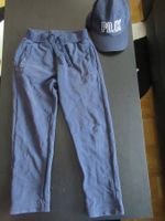 Klassische PompDeLux Sweathose, Navy, Grösse 128, plus Cap