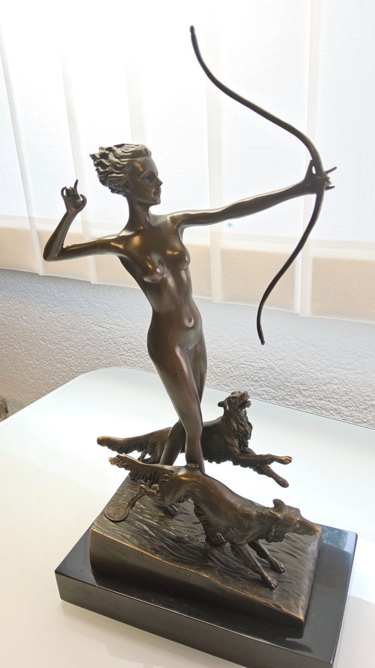Sculture & Statue: Magnifique statue en bronze signé – Usato da Malleray venduto da Frederic24 8