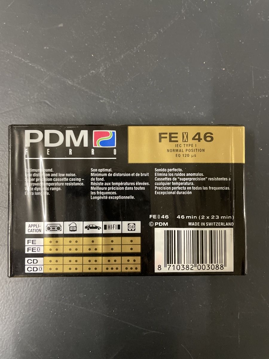 Musicassette: PDM FE X 46 Typ 1 Ferro / 5 Stk. – Nuovo e nell'imballaggio originale da Dagmersellen venduto da INEICHEN-MULTIMEDIA 1