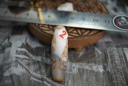 Tibet nepal himalaya agate dzi amulette protecteur ab 5.-