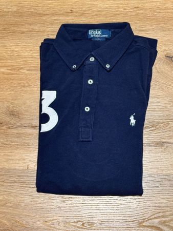 POLO RALPH LAUREN, Polo-Shirt, langarm, blau, Grösse M