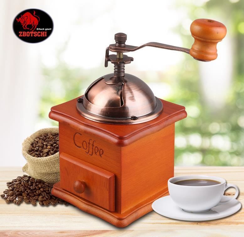 Elettrodomestici da cucina: Kaffeemühle Kaffe Mühle Holz Retro Hand – Nuovo e nell'imballaggio originale da Visp venduto da zbotschi