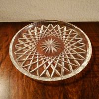 Antikes Kristallglas-Schälchen, sternschliff, Deko,