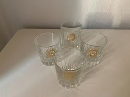 5 Likörgläser mit der Aufschrift "Küng"