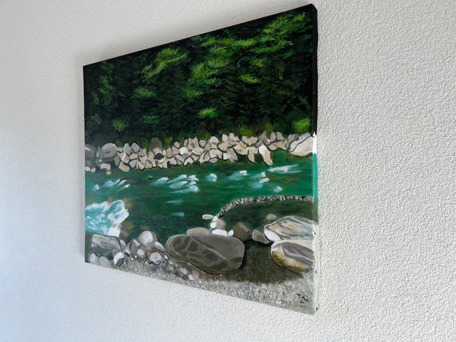 Gemälde: Acryl Bild, vom Grosi (1940) – Neu (gemäss Beschreibung) aus Biel/Bienne von HB13 1