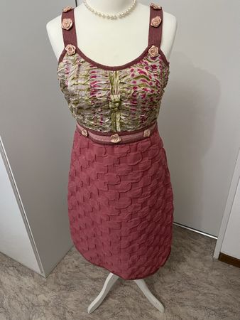 Enjoy Kleid Rosa Rosen Gr. S/M Sommerkleid