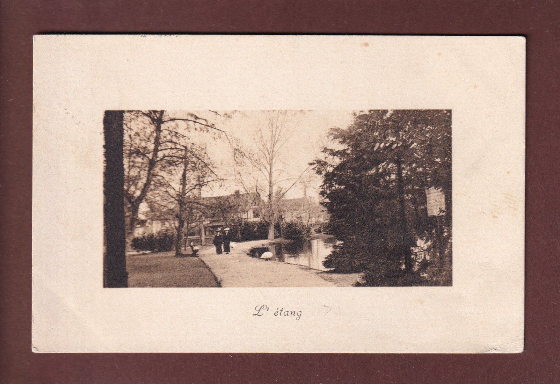 Cartes postales: L'ETANG - Genève ? - 1909 – D'occasion à Pully par nicecards