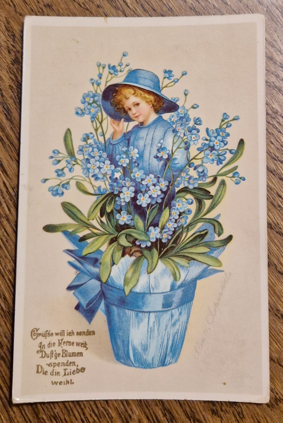 Cartes postales: Jugendstil Glückwunschkarte – D'occasion à Ebikon par Donar50