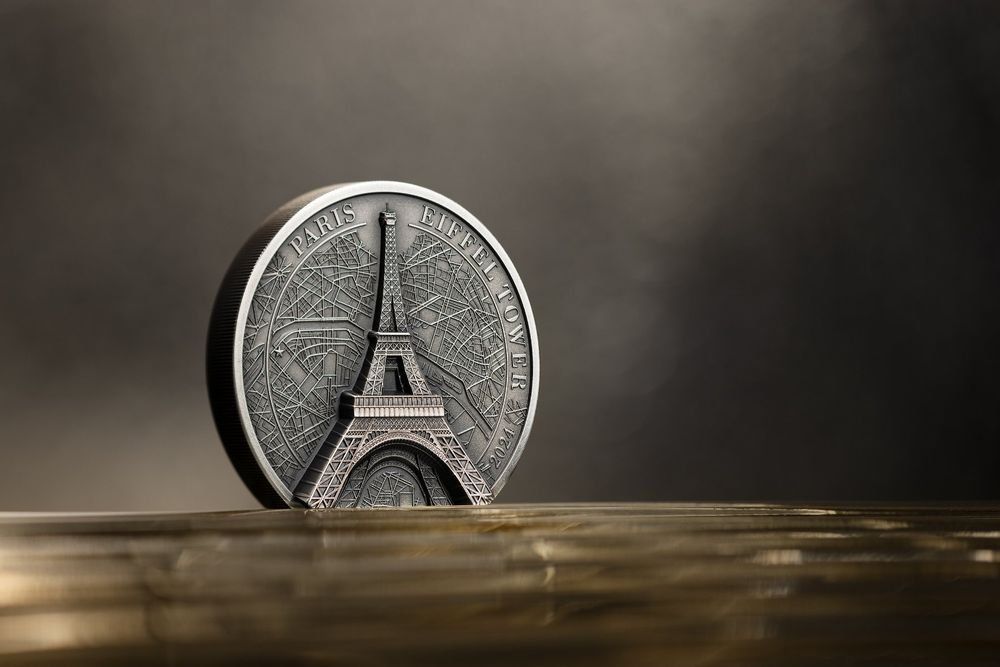 Tutti le monete: Historical Monuments 2 Unzen Silber Eiffel Tower – Nuovo e nell'imballaggio originale da Emmenbrücke venduto da inf_9dkq 1