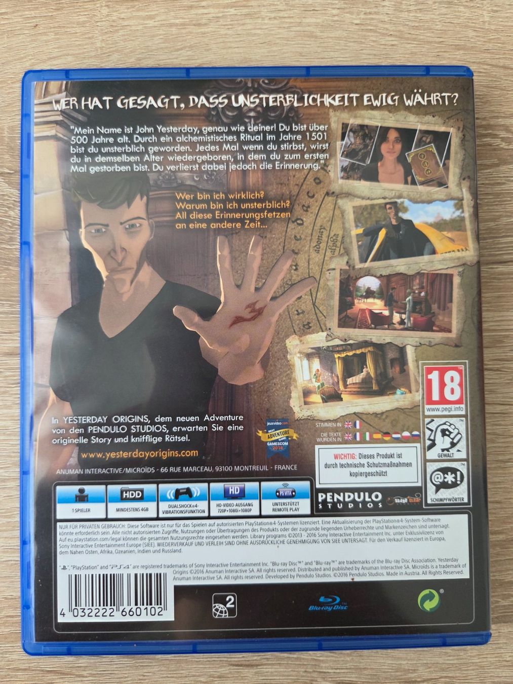Giochi: Yesterday Origins (Multilanguage) - PS4 – Usato da Carouge GE venduto da Gasco 1