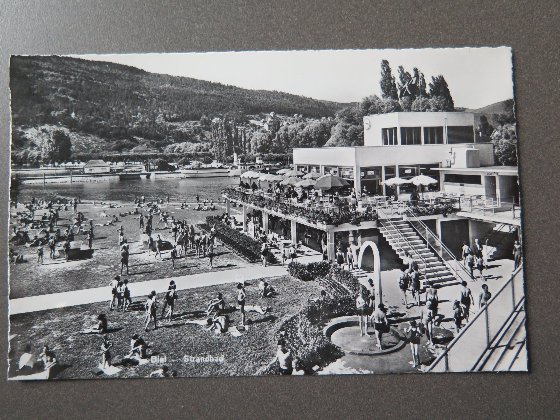 Ansichtskarten: BIEL - STRANDBAD – Gebraucht aus Wittenbach von lipasal