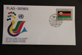 United Nations New York 1987 - FDC Flag Series - Afghanistan