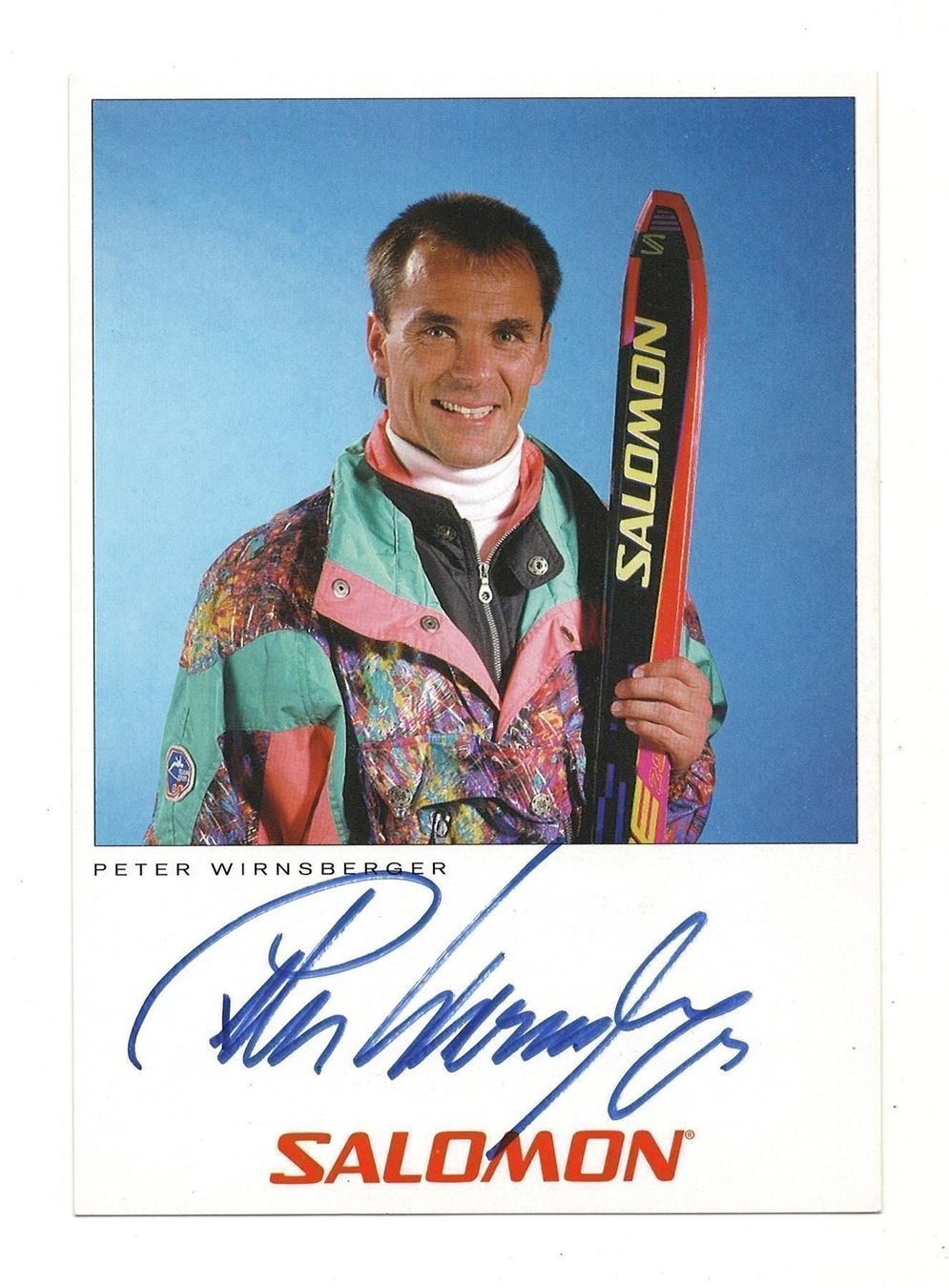Autografi: PETER WIRNSBERGER OLYMPIA SILBER ABFAHRT – Usato da Basel venduto da verano1000