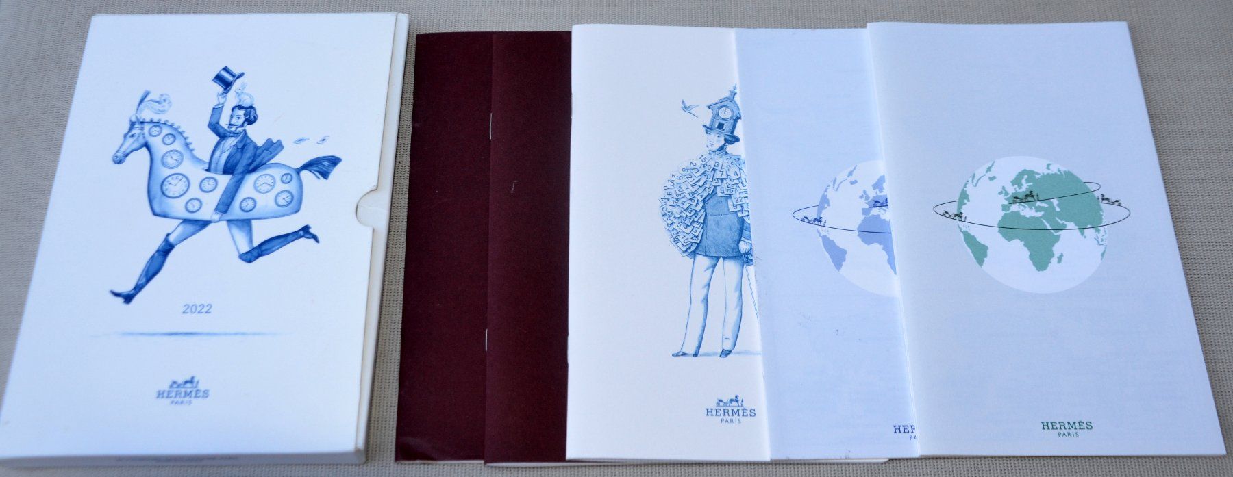 Hermès Schreibblöcke: Hermès Jahrestagebuch / Annual agenda notebook – Gebraucht aus Collonges von Auganien