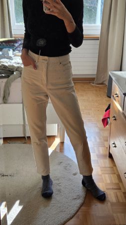 Weisse Mom Jeans by Topshop