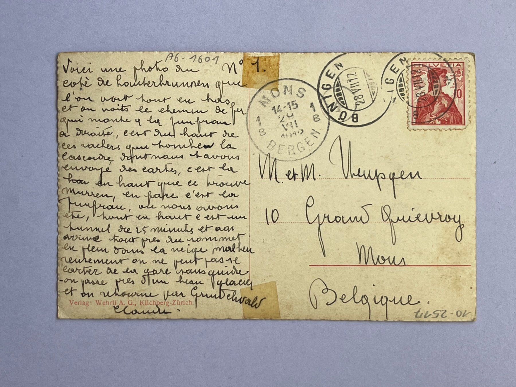 Cartoline postali: Lauterbrunnental - Breithorn – Usato da Steg VS venduto da _vinci_ 1