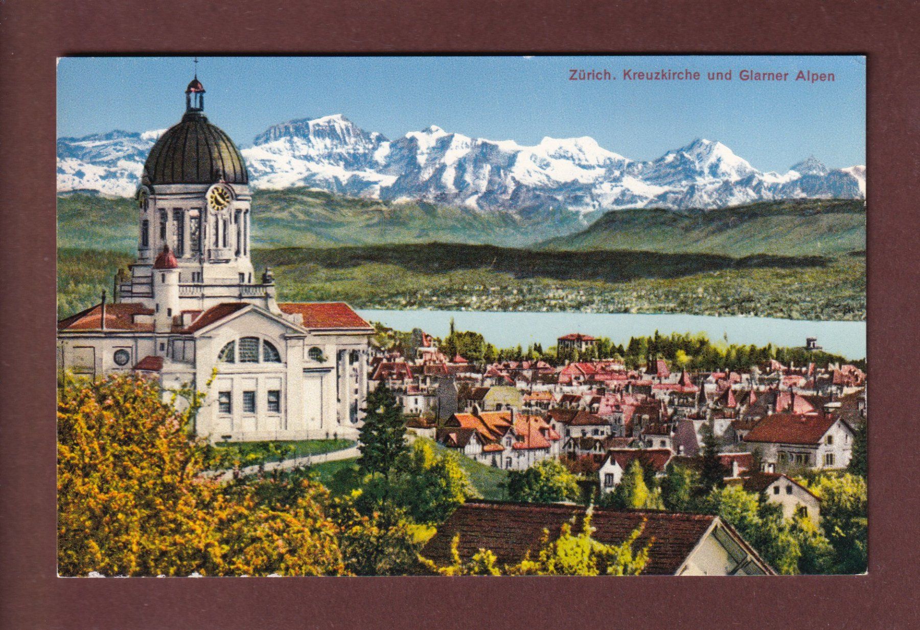 Ansichtskarten: ZÜRICH - Kreuzkirche – Gebraucht aus Pully von nicecards-shop