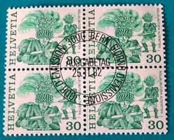 4 er Block Nr.677 mit VollStempel Bern