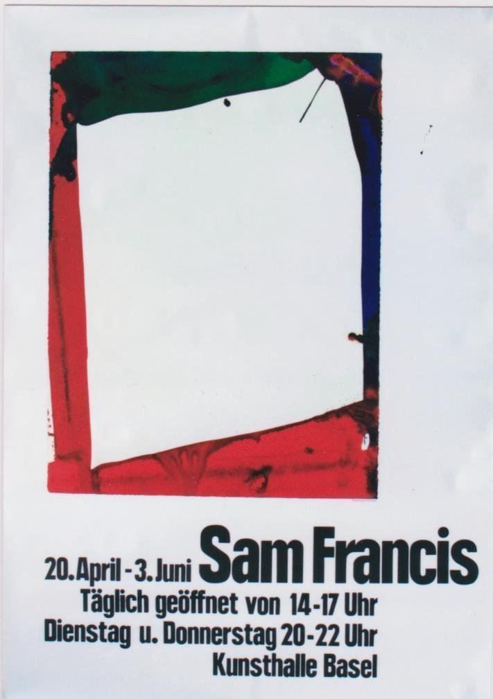 Foto & Immagini: SAM FRANCIS KUNSTHALLE BASEL 1968 Original Plakat – Usato da Blonay venduto da postercollection