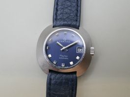 Certina Mayfair Automatic Damen Vintage Uhr Blau
