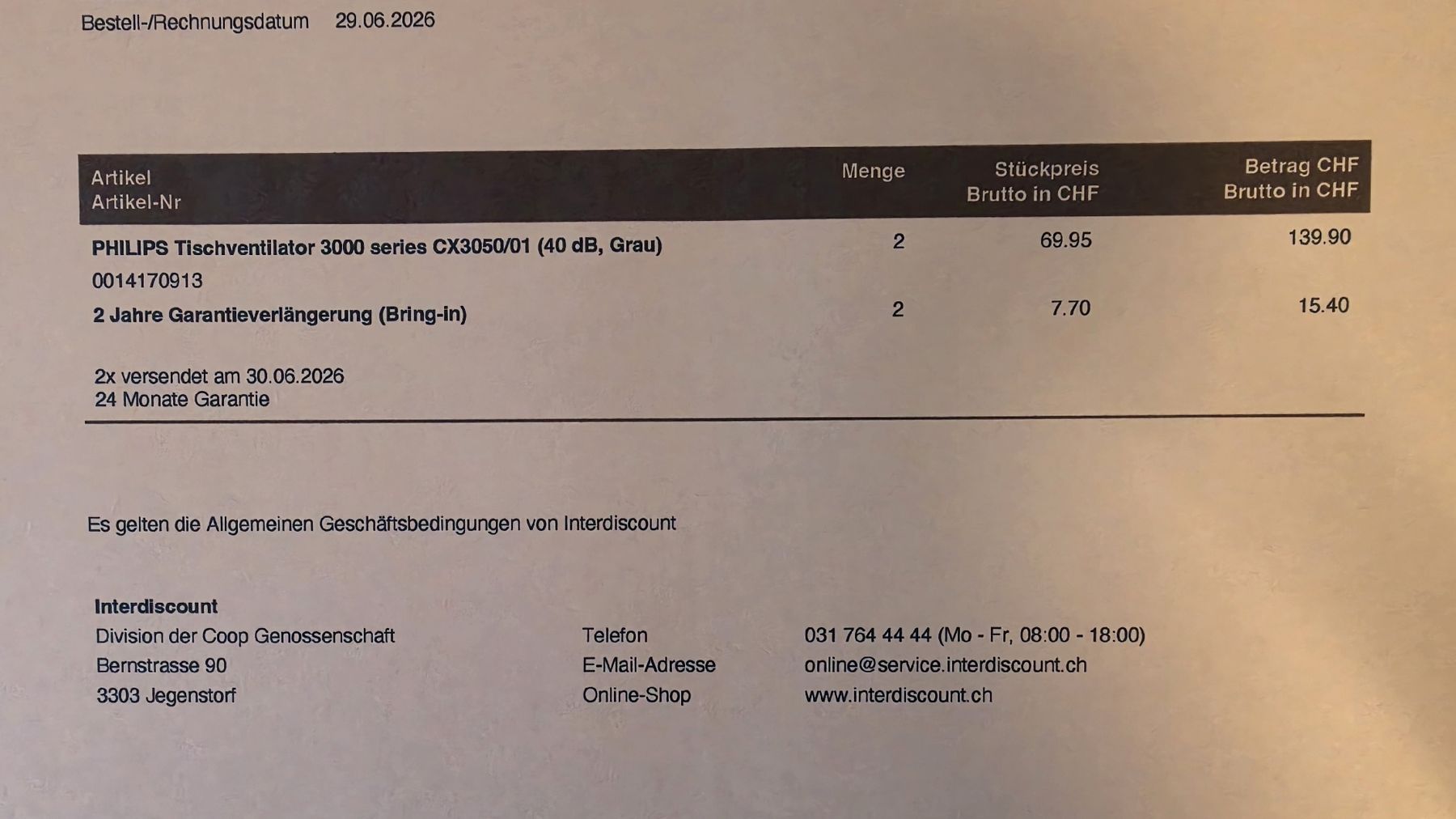 Philips Ventilatori: 2 Philips 3000 Tischventilator mit Garantie – Usato da Luzern venduto da luzri 1