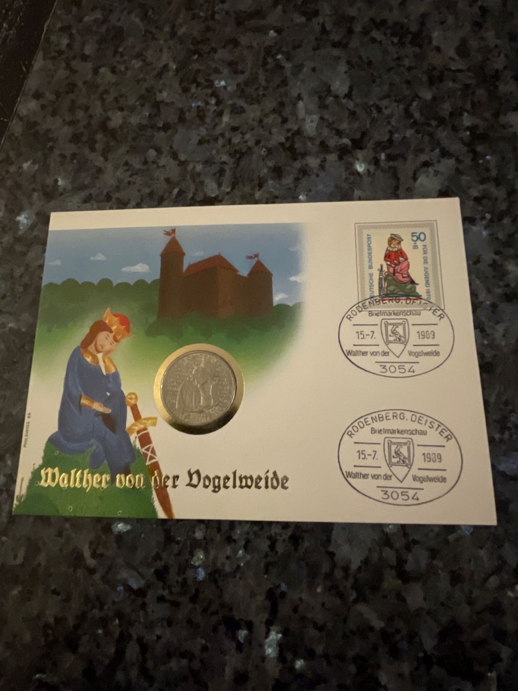 Tutti le monete: Numisbrief Walther von der Vogelweide – Nuovo (secondo la descrizione) da Schlossrued venduto da Julio25
