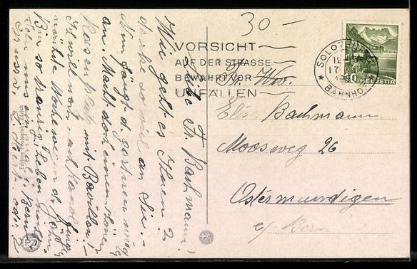 Cartes postales: AK Solothurn, Hauptgasse – D'occasion à Berlin par bartko-reher 1