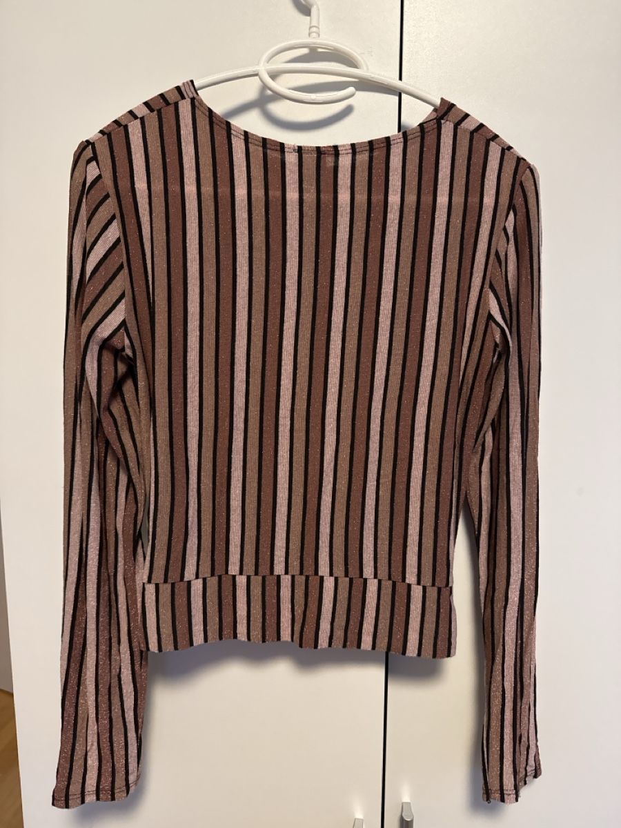 Zebra Top: Gestreiftes glitzer Zebra Top, Grösse S, Langarm – Nuovo (secondo la descrizione) da Thun venduto da Vans_98 3