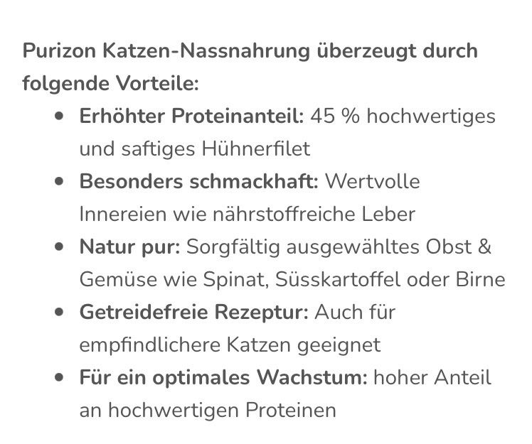 Futter: Katzen Kitten Nassfutter Purizon Original – Neu (gemäss Beschreibung) aus Fislisbach von KolibriSecondhand 5