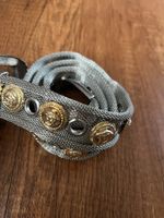 Gürtel Damen Mesh Silber Gold Medaillons