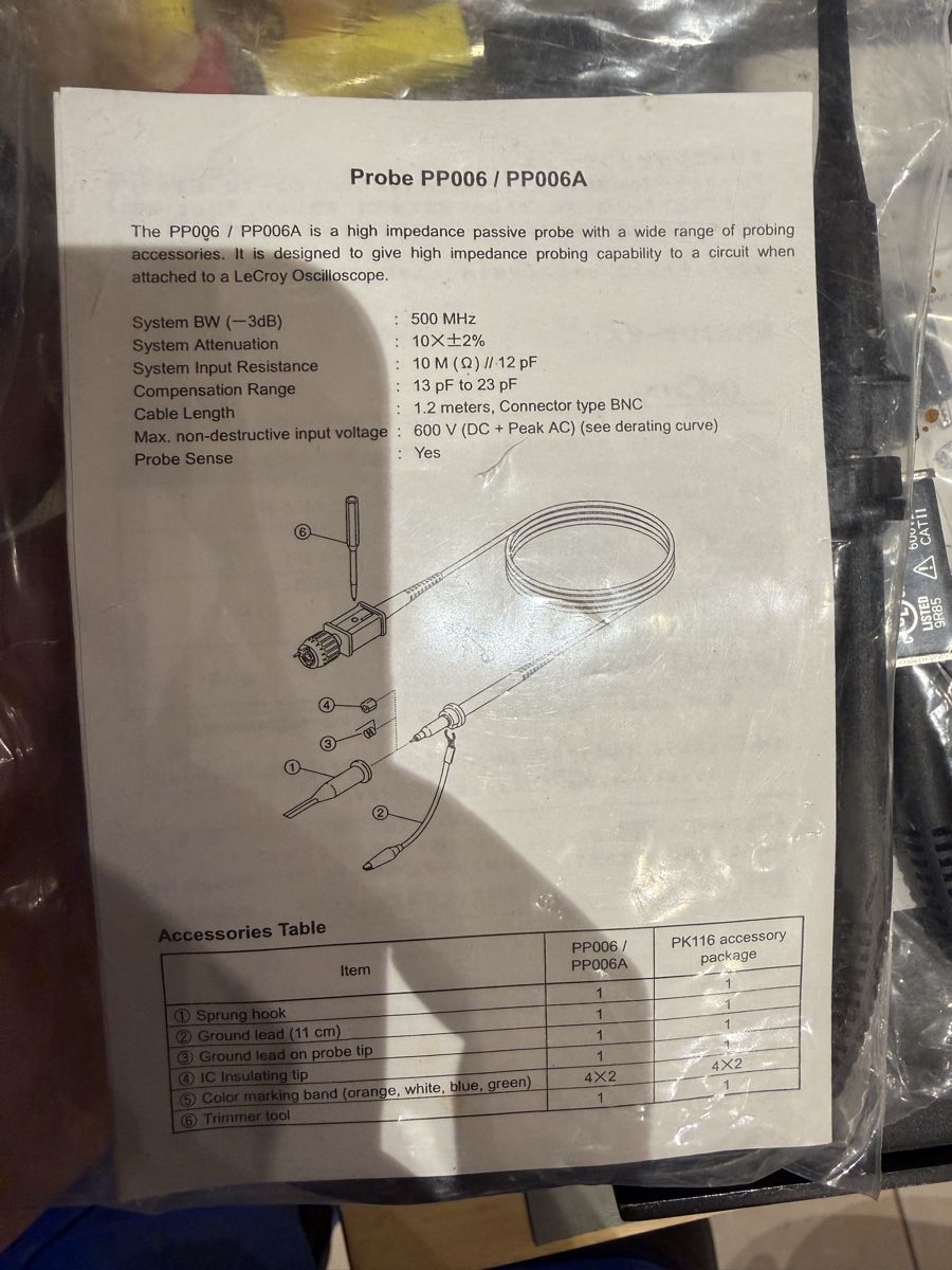 Messen: Tastköpfe Le Croy PP006A-500MHz – Neu und originalverpackt aus Lützelflüh-Goldbach von Wurschdsalat 2
