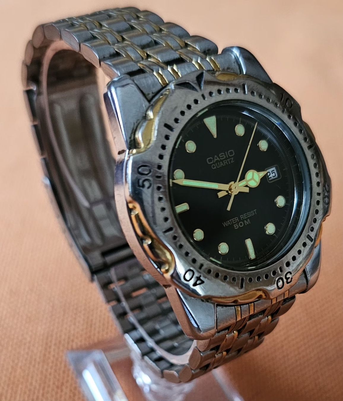 Casio Orologi: CASIO Quartz Sapphire elegante Herrenuhr 41.3mm – Usato da Speicher venduto da Lemore