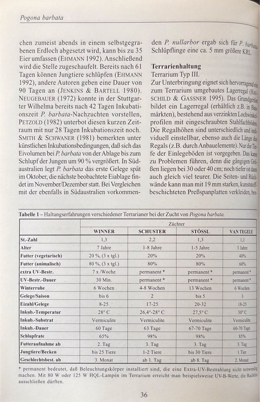 Libri: Bartgamen und Kragenechsen – Usato da Sarnen venduto da Livres 9