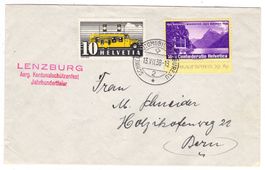 Lettre de Lenzburg BPA A173 pour Bern le 13.VII.38
